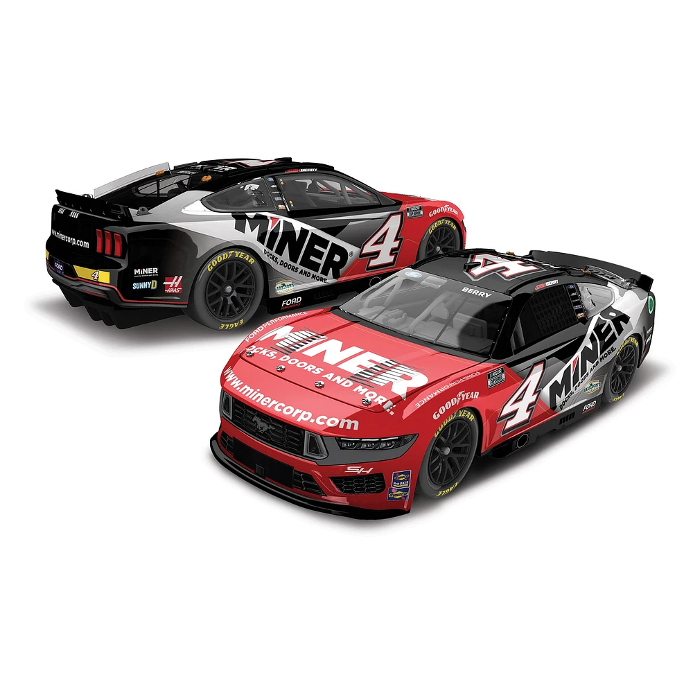 Action Racing Josh Berry 2024 #10 Miner 1:24 Peinture régulière Ford Mustang moulée sous pression