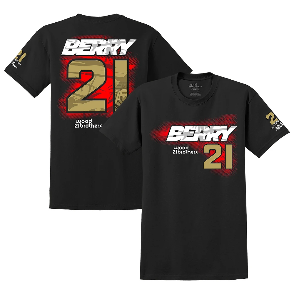 T-shirt noir Josh Berry Lifestyle pour homme de la marque E2 Apparel