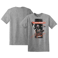 T-shirt Josh Berry JR Motorsports 100e victoire gris chiné pour homme