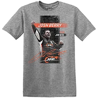 T-shirt Josh Berry JR Motorsports 100e victoire gris chiné pour homme