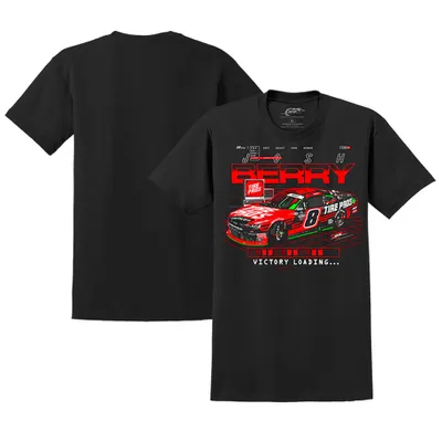 T-shirt Josh Berry Tire Pros 1-Spot Car noir pour homme JR Motorsports Official Team Apparel