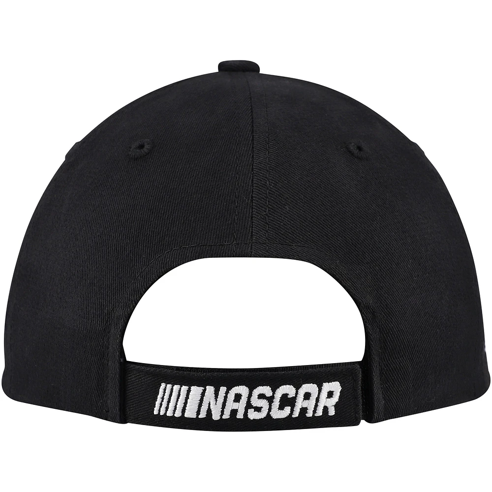 Men's Stewart-Haas Racing Team Collection Black Josh Berry Flame Adjustable Hat