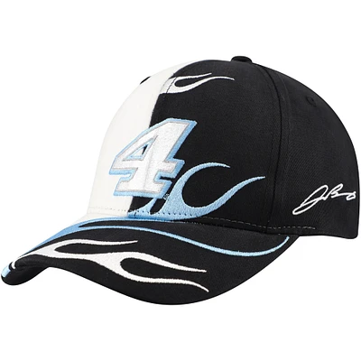 Men's Stewart-Haas Racing Team Collection Black Josh Berry Flame Adjustable Hat