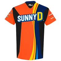 T-shirt uniforme Josh Berry SunnyD de la collection Stewart-Haas Racing Team pour hommes, orange/bleu