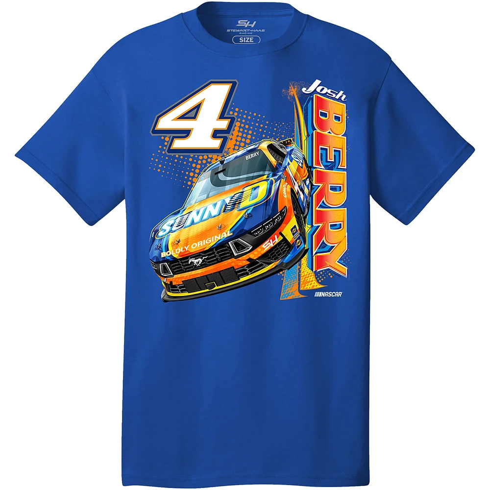 Men's Stewart-Haas Racing Team Collection  Royal Josh Berry Sunny D Car T-Shirt