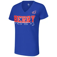 Women's G-III 4Her by Carl Banks Royal Josh Berry Strategy V-Neck T-Shirt