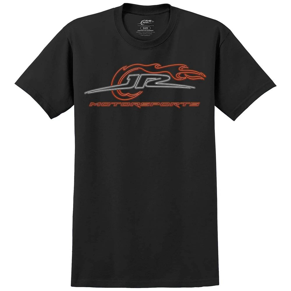 JR Motorsports Official Team Apparel Neon Logo T-Shirt - Black