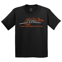 Youth JR Motorsports Official Team Apparel Black Neon Logo T-Shirt