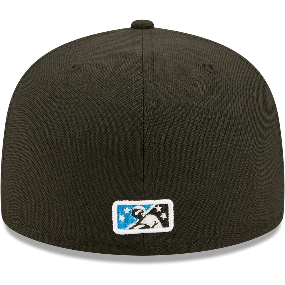 Casquette ajustée 59FIFTY Team Home Authentic Collection noire Jupiter Hammerheads pour homme New Era