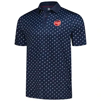Men's Flag & Anthem  Navy Jupiter Links Golf Club All-Over Logo Polo