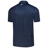 Men's Flag & Anthem  Navy Jupiter Links Golf Club All-Over Logo Polo