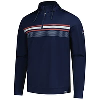 Men's Flag & Anthem  Navy Jupiter Links Golf Club Performance Quarter-Zip Hoodie