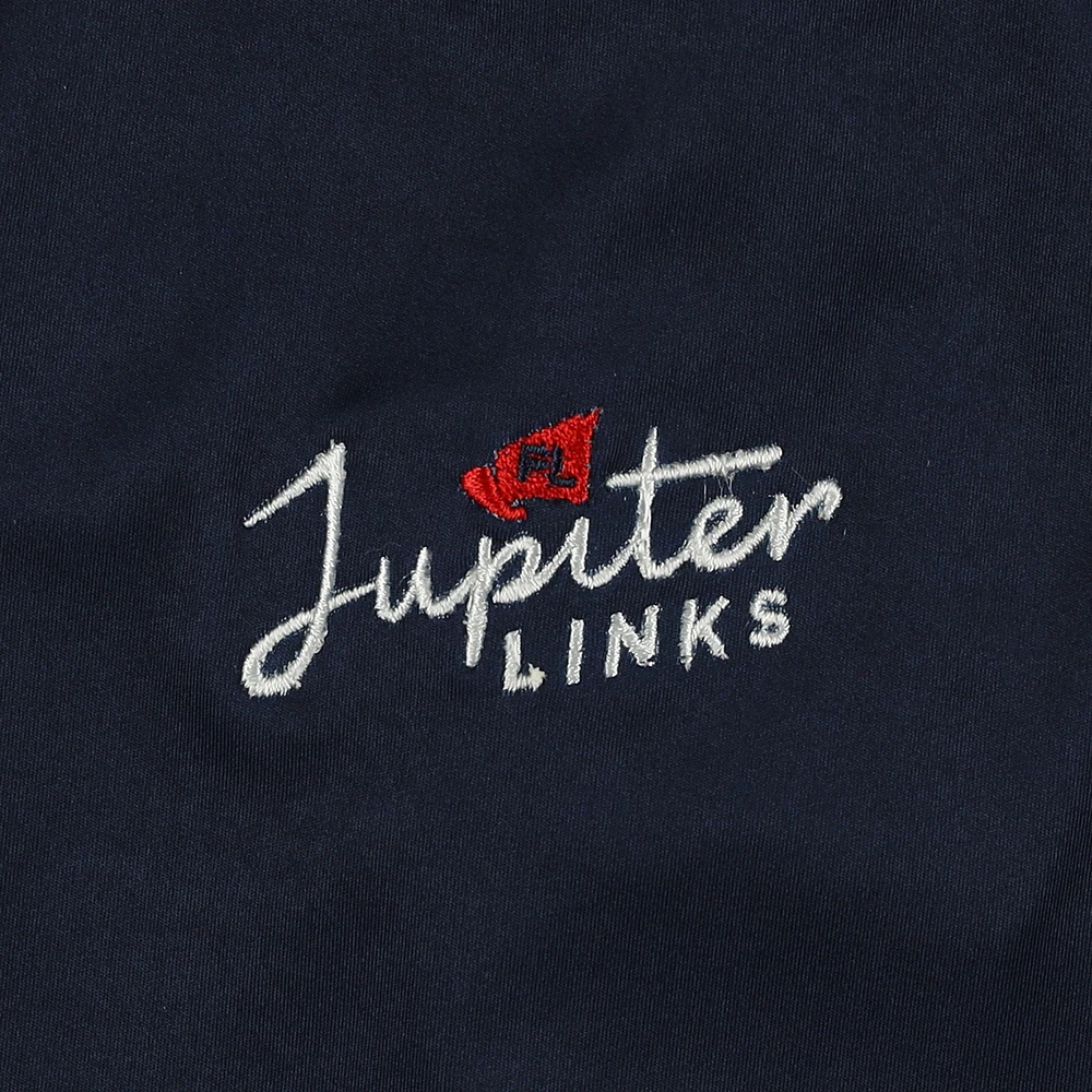 Men's Flag & Anthem  Navy Jupiter Links Golf Club Performance Quarter-Zip Hoodie