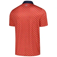 Men's Flag & Anthem  Red Jupiter Links Golf Club All-Over Logo Polo