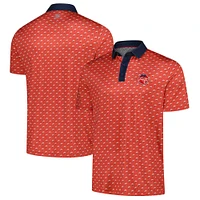 Men's Flag & Anthem  Red Jupiter Links Golf Club All-Over Logo Polo