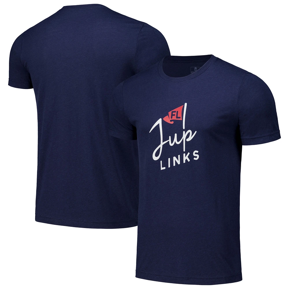 Men's Ahead Navy Jupiter Links Golf Club Instant Classic Tri-Blend T-Shirt