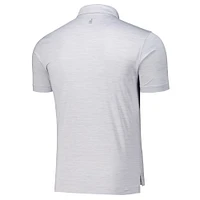 Men's johnnie-O Gray Jupiter Links Golf Club Huron Solid Featherweight Performance Polo