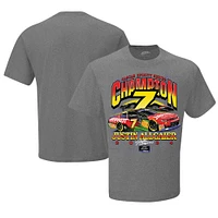 Men's Checkered Flag Sports  Gray Justin Allgaier 2024 NASCAR Xfinity Series Champion T-Shirt