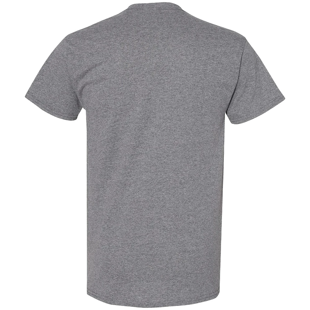 T-shirt Justin Allgaier, vainqueur de la course NASCAR Xfinity Series Hard Rock Bet 300 2025, motif drapeau à damier, anthracite chiné
