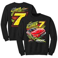 Sweat-shirt noir Justin Allgaier de l'équipe officielle JR Motorsports pour hommes