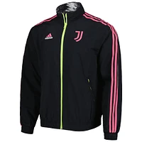 Men's adidas Black Juventus 2022/23 On-Field Team Logo Anthem Reversible Full-Zip Jacket