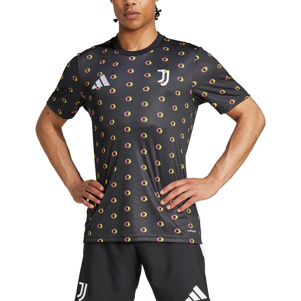 Haut d'avant-match adidas noir Juventus 2024/25 Slim Fit pour homme