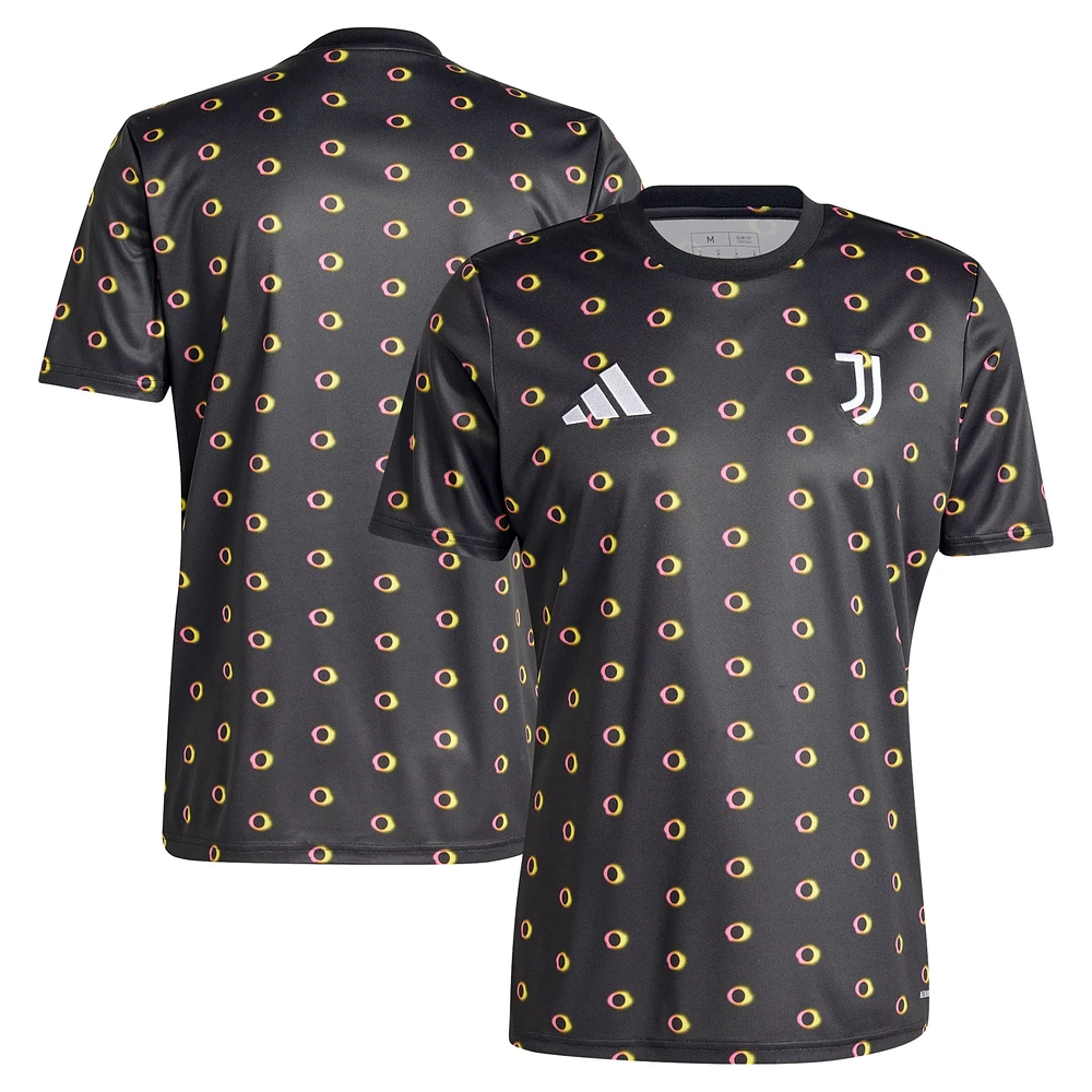 Haut d'avant-match adidas noir Juventus 2024/25 Slim Fit pour homme