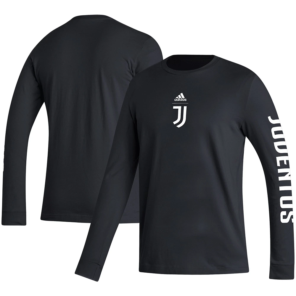 T-shirt à manches longues adidas Juventus Team Crest pour hommes