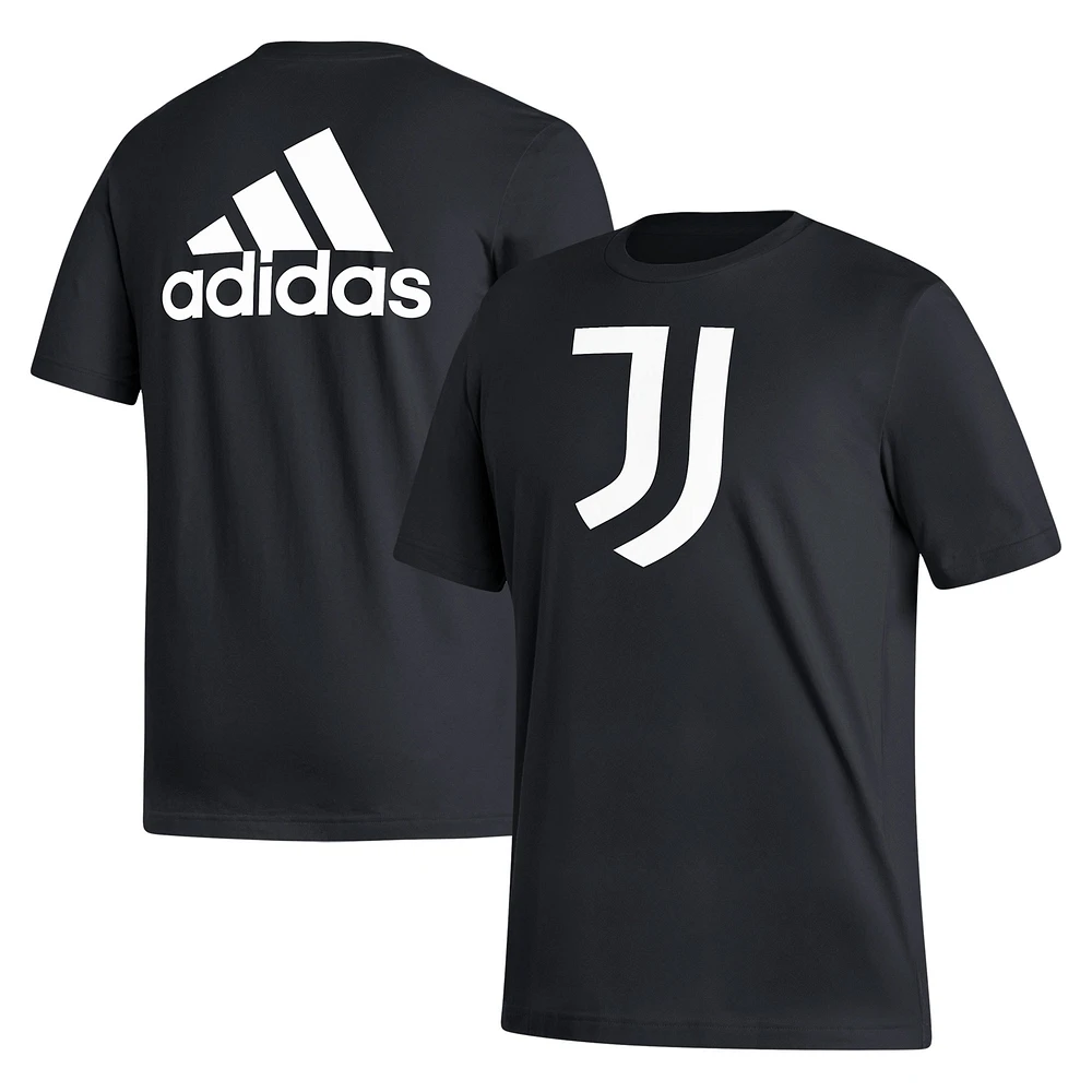 Men's adidas Black Juventus Three-Stripe T-Shirt