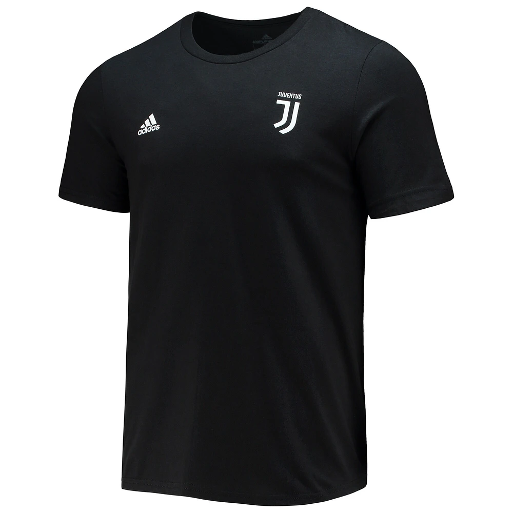 T-shirt adidas Juan Cuadrado noir Juventus Amplifier nom et numéro pour homme