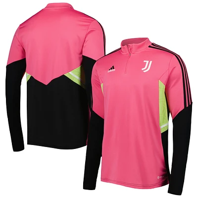 Men's adidas Pink Juventus Training AEROREADY Quarter-Zip Top