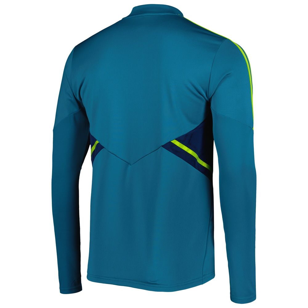 Men's adidas Teal Juventus Team Training AEROREADY Quarter-Zip Top