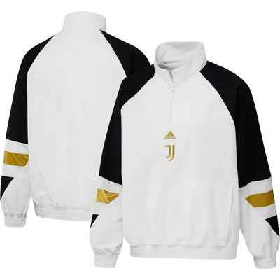 Juventus adidas Football Icon Raglan Quarter-Zip Top - White