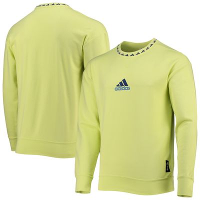 Men's adidas Yellow Juventus Icon Pullover Sweatshirt