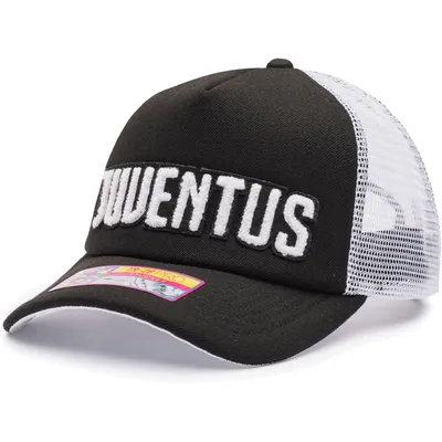 Juventus Freshman Trucker Snapback Hat - Black/White