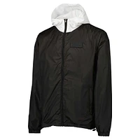 Men's Black Juventus Full-Zip Windbreaker