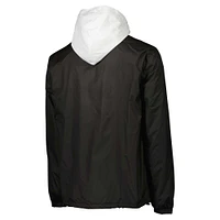 Men's Black Juventus Full-Zip Windbreaker