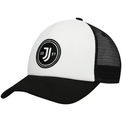 Juventus Script Stop Trucker Snapback Hat - Black