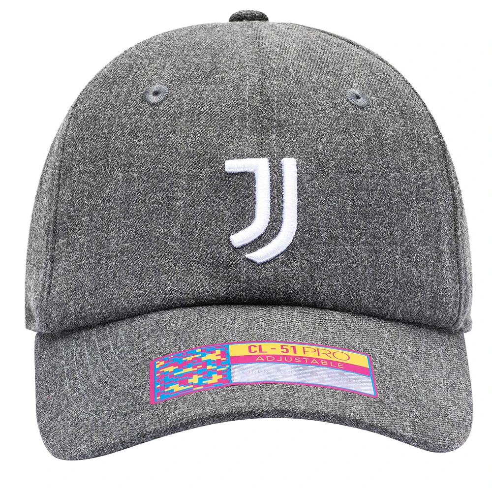 Casquette ajustable Juventus Berkeley Classic noir chiné pour homme