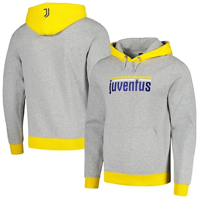 Men's Heather Gray Juventus Lifestyle Pullover Hoodie