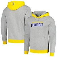 Men's Heather Gray Juventus Lifestyle Pullover Hoodie