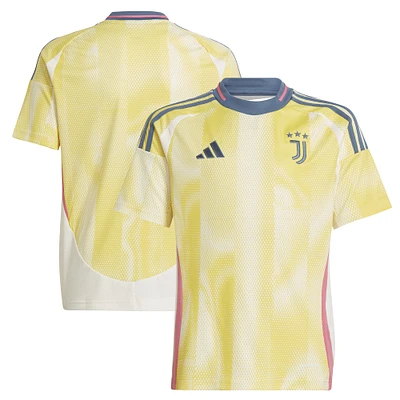 Youth adidas Yellow Juventus 2024/25 Away Replica Jersey