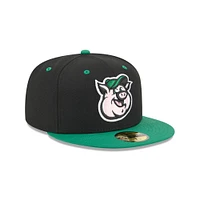 Men's New Era  Black Kannapolis Cannon Ballers Theme Nights 59FIFTY Fitted Hat