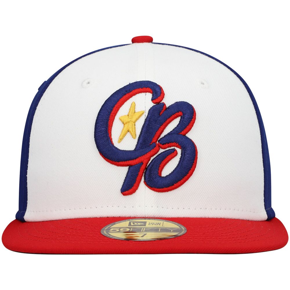 Men's New Era White Kannapolis Cannon Ballers Authentic Collection Team Alternate 59FIFTY Fitted Hat