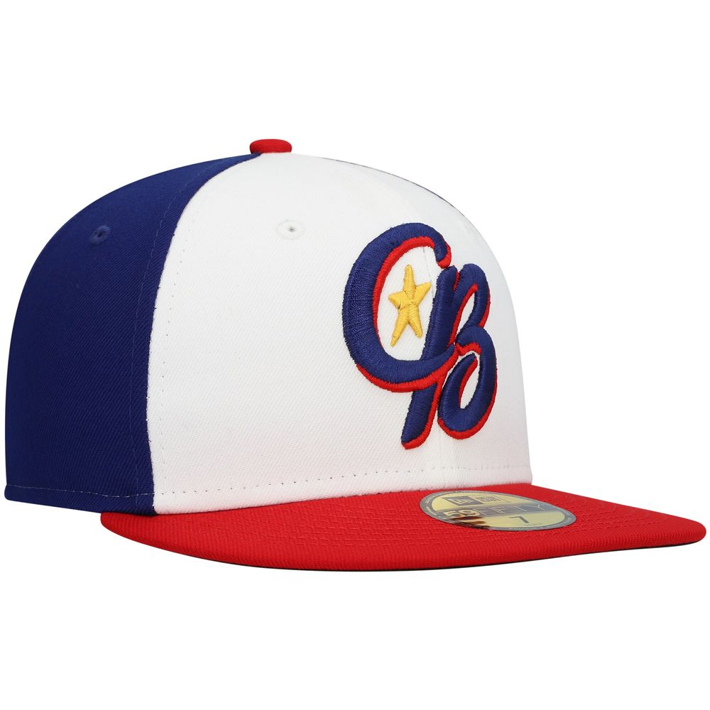 Men's New Era White Kannapolis Cannon Ballers Authentic Collection Team Alternate 59FIFTY Fitted Hat