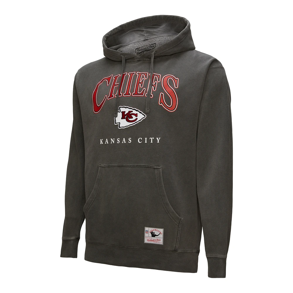 Sweat à capuche gris Mitchell & Ness Kansas City Chiefs