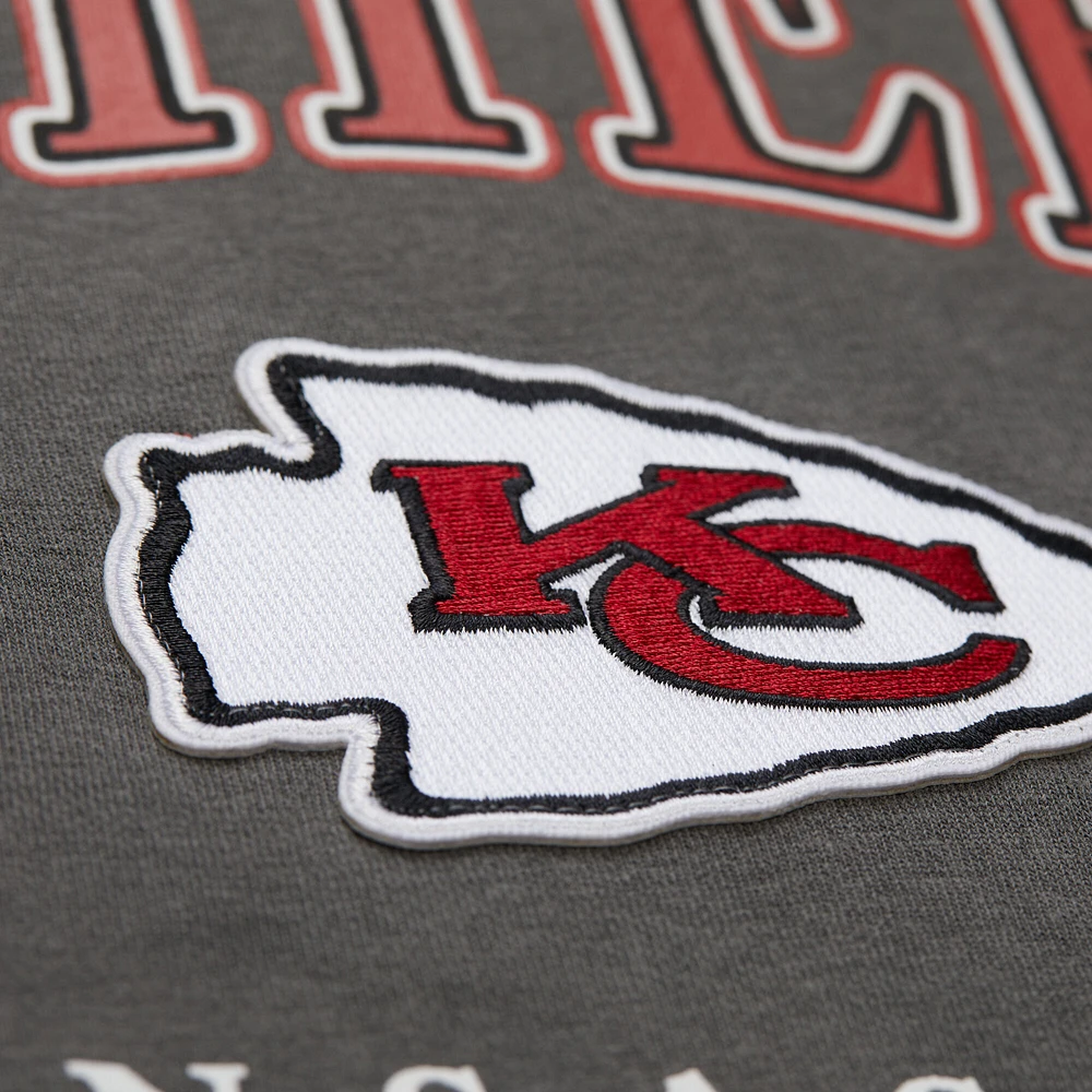Sweat à capuche gris Mitchell & Ness Kansas City Chiefs