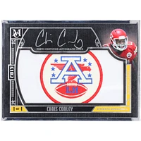 Carte recrue autographiée Chris Conley des Chiefs de Kansas City, collection Topps Museum 2015, avec logo relique #FAPC-CC #1/1