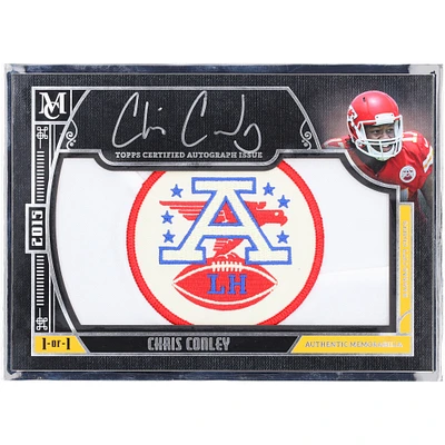 Carte recrue autographiée Chris Conley des Chiefs de Kansas City, collection Topps Museum 2015, avec logo relique #FAPC-CC #1/1