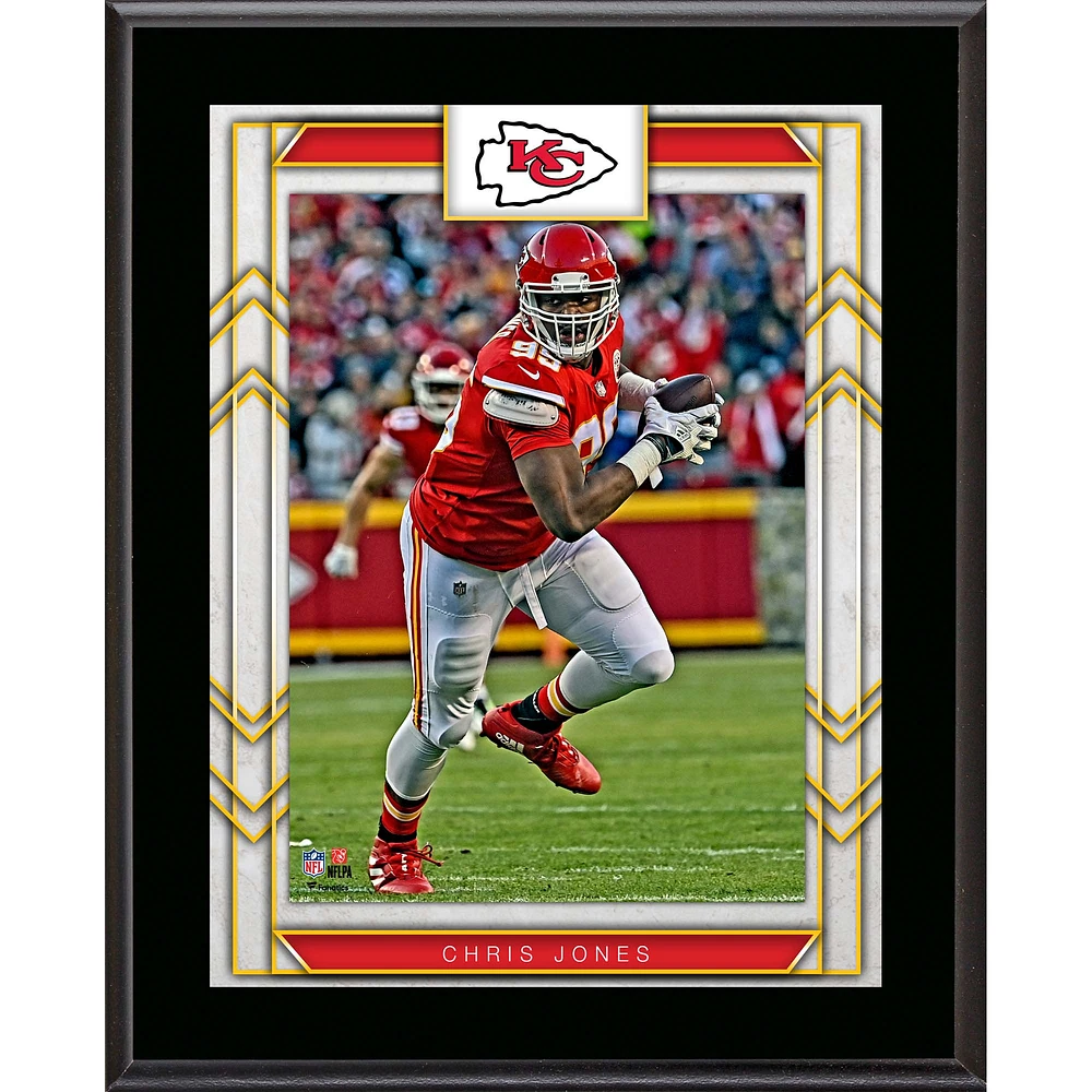 Chris Jones Kansas City Chiefs Framed 10.5" x 13" Sublimated Player Plaque
